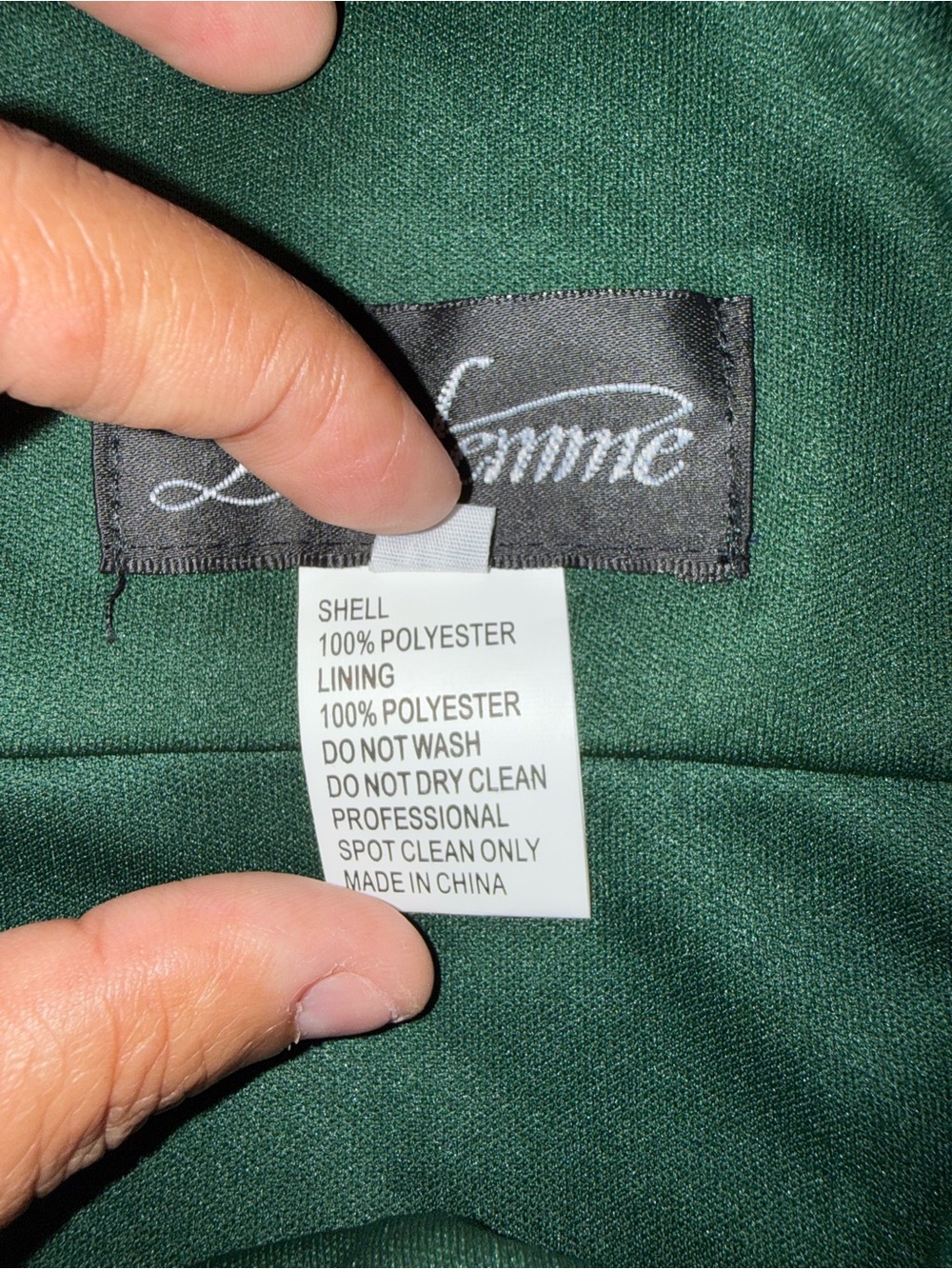 La Femme Deep Teal V-Neck Maxi Gown with Side Slit - Size 14 - Picture 12 of 12